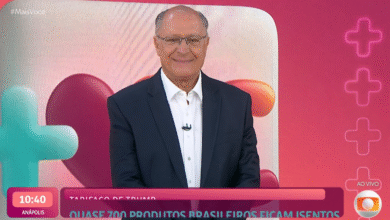 Alckmin conversa com Ana Maria Braga para falar de tarifaço de Trump