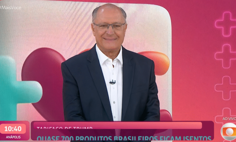 Alckmin conversa com Ana Maria Braga para falar de tarifaço de Trump