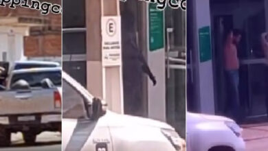 Armados com fuzis, bandidos fazem reféns de 'escudo' e assaltam banco em MT