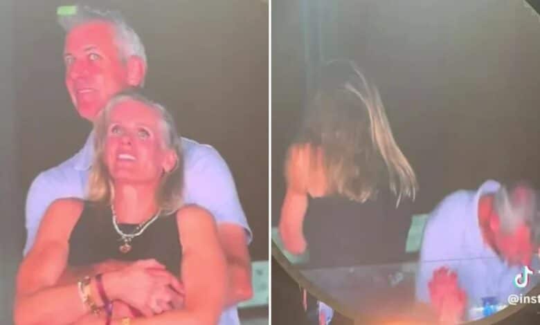 Painful moment Coldplay’s Chris Martin accidentally catches tech CEO Andy Byron ‘cheating’ as he cuddles staffer at gig