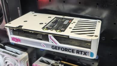 A prototype GPU from Colorful featuring two M.2 SSD storage slots