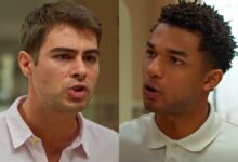 Davi confronta Samuel sobre Leo em Dona de Mim