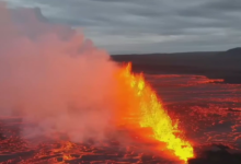 Alarma por la erupción del volcán Litla Skógfell: evacuaciones y alerta por cambios en el flujo de lava