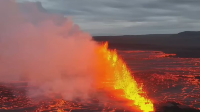 Alarma por la erupción del volcán Litla Skógfell: evacuaciones y alerta por cambios en el flujo de lava