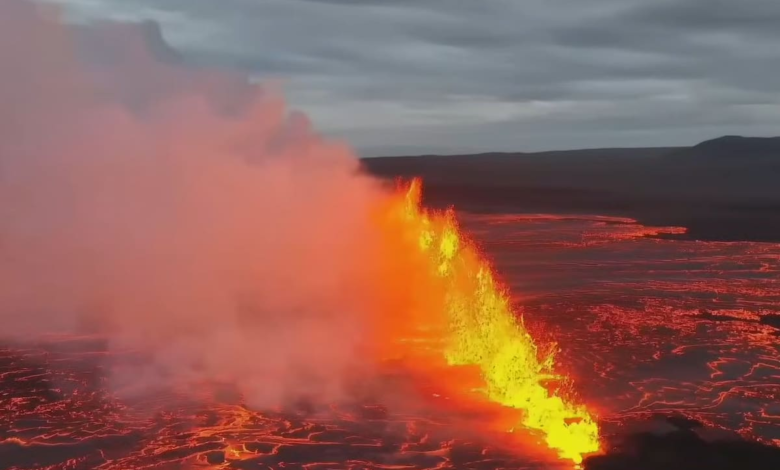 Alarma por la erupción del volcán Litla Skógfell: evacuaciones y alerta por cambios en el flujo de lava