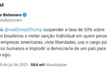 Após operação contra Bolsonaro, Flávio diz que seria 'justo' suspender tarifaço e 'meter' sanção individual
