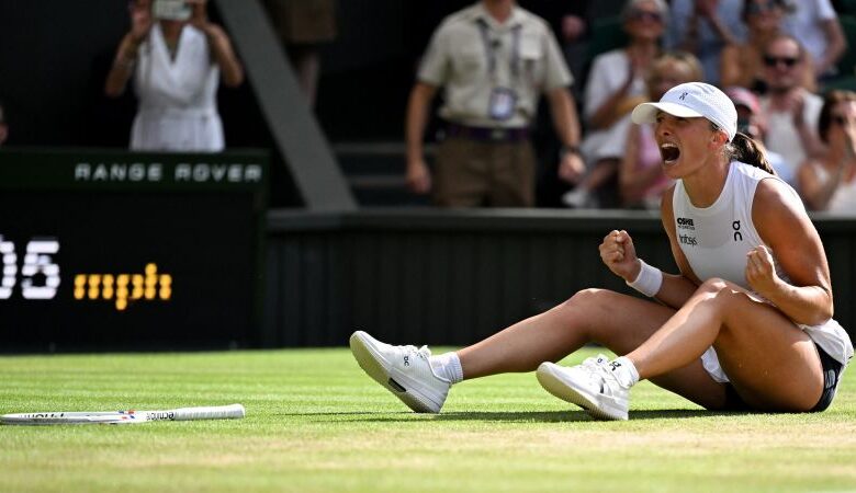 Wimbledon final highlights: Iga Świątek beats American Amanda Anisimova in dominant fashion