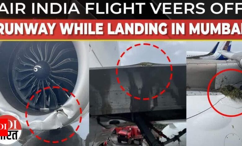 Mumbai Air India Flight Incident: 3 tyres burst as Air India flight veers off course during landing at Mumbai airport