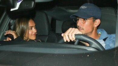 Jessica Alba and Danny Ramirez were photographed leaving Alba restaurant in West Hollywood, enjoying a cozy night out together.