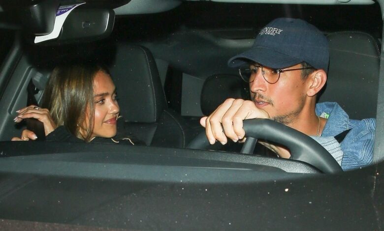 Jessica Alba and Danny Ramirez were photographed leaving Alba restaurant in West Hollywood, enjoying a cozy night out together.