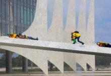 Bolsonaristas depredaram a praça dos Três Poderes durante os atos golpistas de 8 de janeiro (8/1) em Brasília