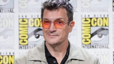 Nathan Fillion onstage at Funko: Welcome to the Funderdome San Diego Comic Con Panel on July 24, 2025 in San Diego