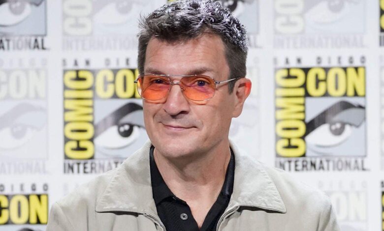 Nathan Fillion onstage at Funko: Welcome to the Funderdome San Diego Comic Con Panel on July 24, 2025 in San Diego