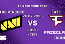 Natus Vincere vs FaZe - Stage 2 Prediction