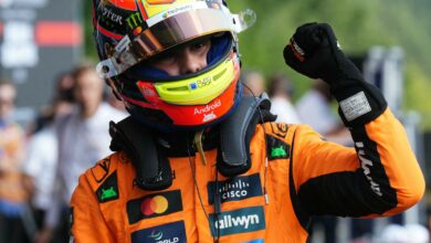 Belgian GP Sprint Qualifying: Oscar Piastri takes dominant pole with Lando Norris third as Lewis Hamilton 18th