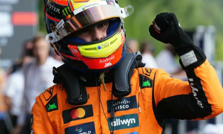 Belgian GP Sprint Qualifying: Oscar Piastri takes dominant pole with Lando Norris third as Lewis Hamilton 18th