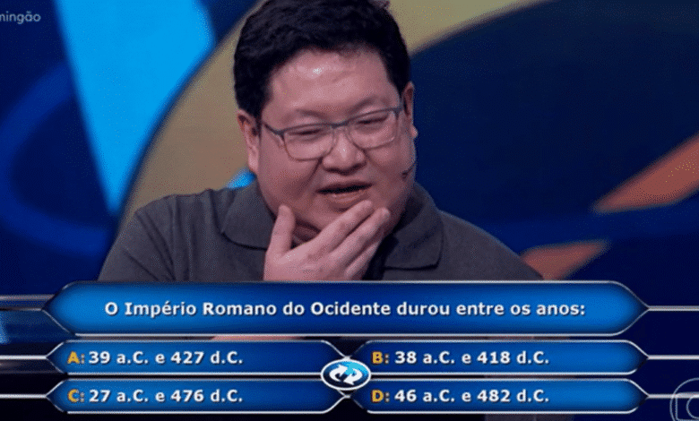 Participante do 'Quem Quer Ser um Milionário?' deixa R$ 500 mil em pergunta-chave