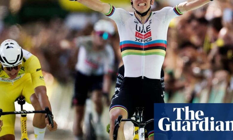 Tour de France: Pogacar takes 100th win in thrilling stage four finish but denied yellow jersey