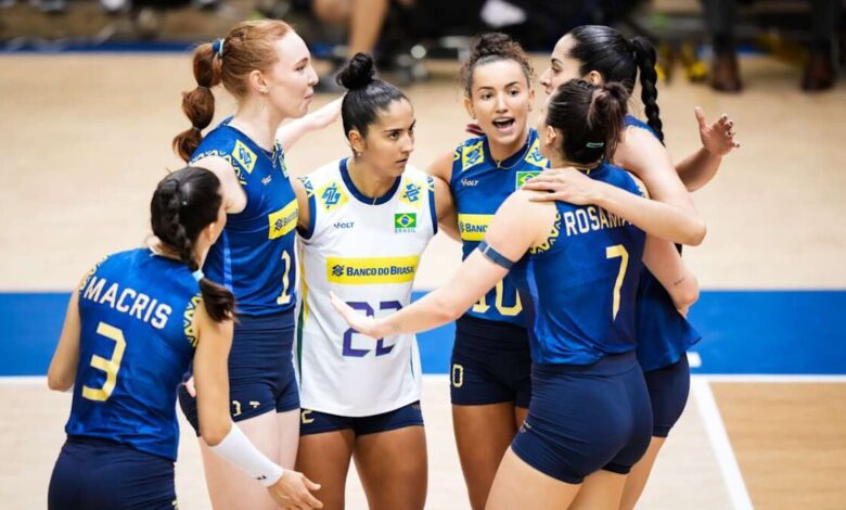Brasil 3 x 1 Bulgária pela VNL feminina 2025