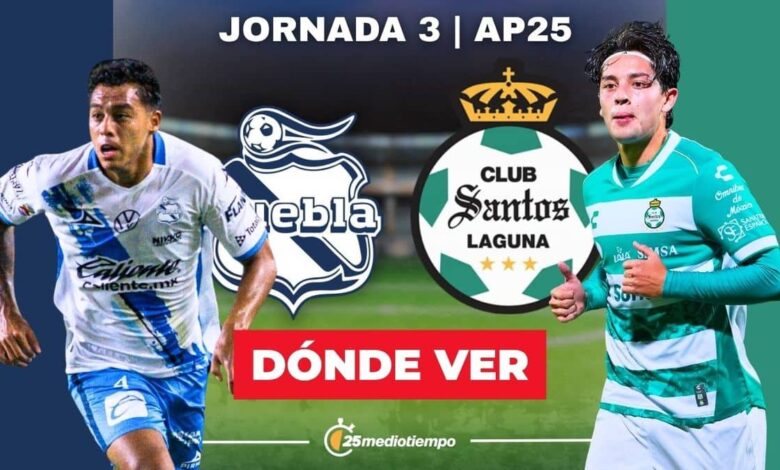 ¿A qué hora juega Puebla vs. Santos HOY? Horario y canal EN VIVO