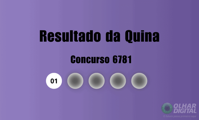 Quina 6781: veja resultado de hoje, quarta-feira (23)