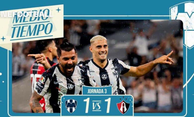 MEDIO TIEMPO: RAYADOS 1-1 ATLAS