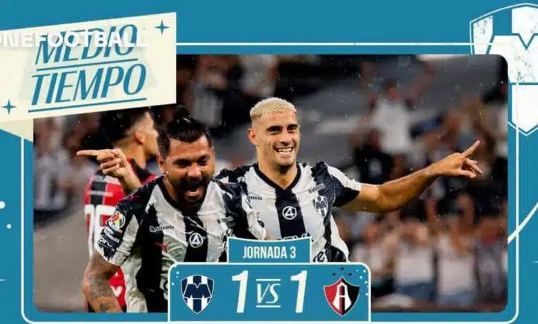 MEDIO TIEMPO: RAYADOS 1-1 ATLAS