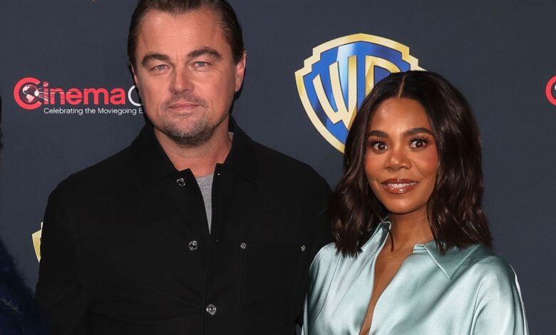 Teyana Taylor, Leonardo DiCaprio and Regina Hall promote the upcoming film