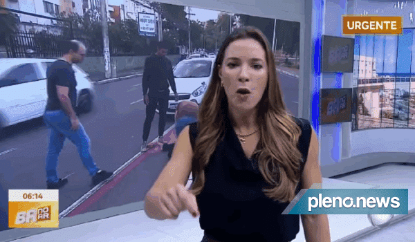 Vídeo: Repórter e cinegrafista da Record são agredidos ao vivo