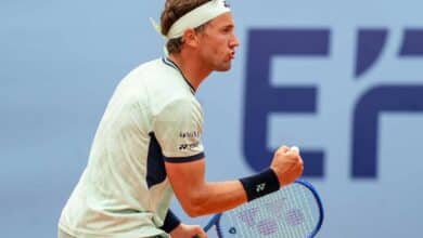 Bicampeão em Gstaad, Ruud volta ao circuito com vitória 