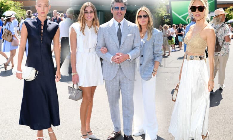 Sienna Miller, Patrick Dempsey and Kate Moss's daughter Lila lead A-list stars arriving for epic Wimbledon men's final