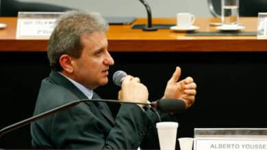 O doleiro Alberto Youssef, na CPI da Petrobras