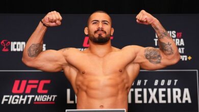 ‘I’m never going back to 205’: Vitor Petrino celebrates heavyweight debut at UFC Nashville