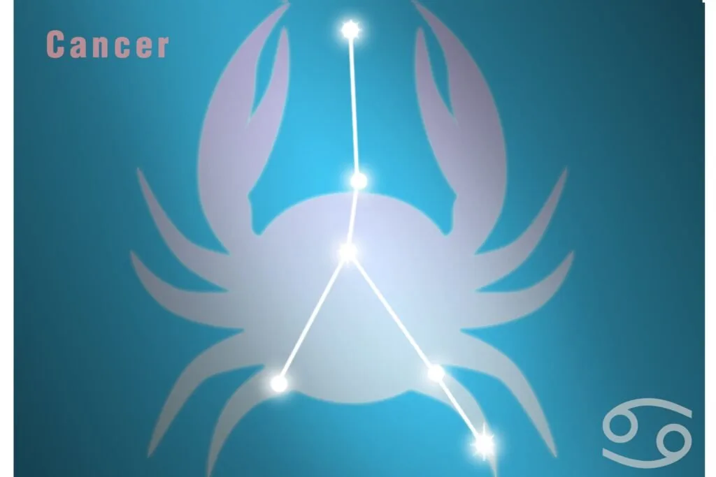 Ilustração da constelação de câncer.