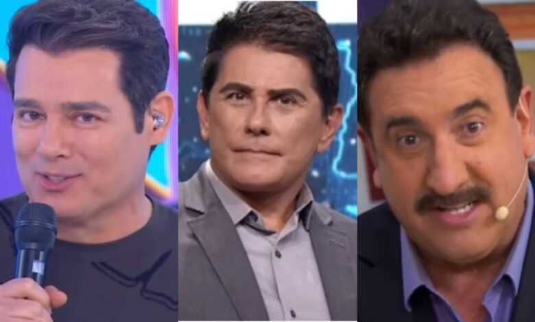 Celso Portiolli, César Filho e Ratinho se unem em concorrente do SBT