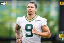 With his head up, Christian Watson keeping hopes high