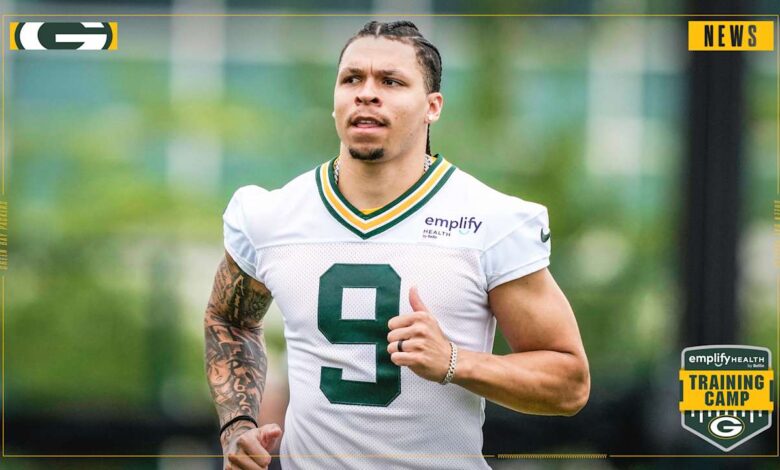 With his head up, Christian Watson keeping hopes high