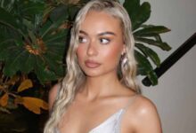 Cole Palmer's ex Connie Grace wows in low-cut silver dress as followers call Chelsea ace's former flame 'perfect girl'