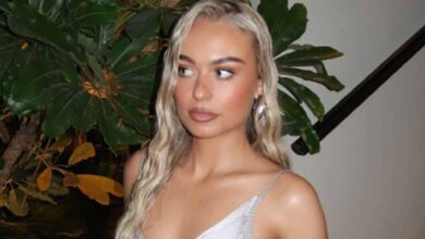 Cole Palmer's ex Connie Grace wows in low-cut silver dress as followers call Chelsea ace's former flame 'perfect girl'
