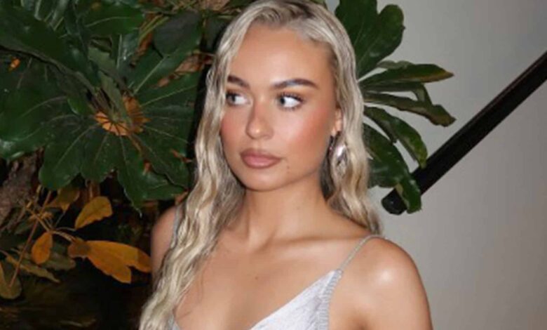 Cole Palmer's ex Connie Grace wows in low-cut silver dress as followers call Chelsea ace's former flame 'perfect girl'