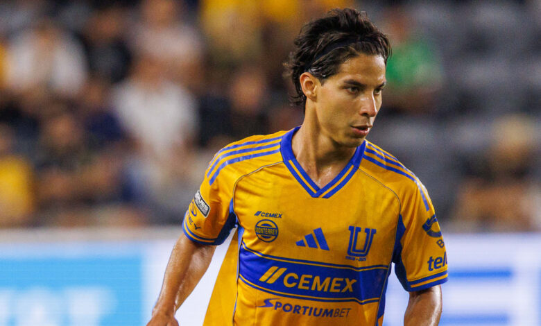 el gol de Diego Lainez con el que Tigres aumenta su ventaja en el marcador frente al Puebla