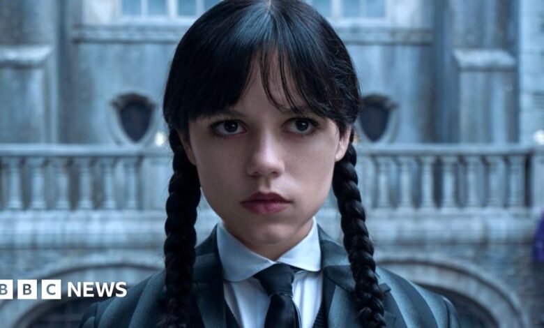 Jenna Ortega seen in Netflix