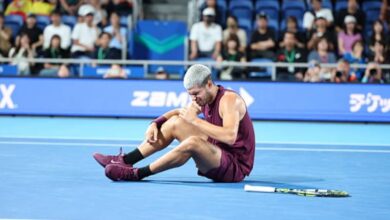 Carlos Alcaraz at the ATP Tokyo 2025. Photo: Getty