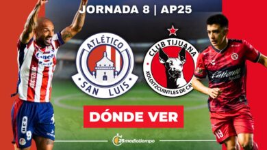 Dónde ver Atlético San Luis vs Tijuana EN VIVO: canal Liga MX 2025