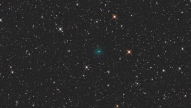 Novas imagens do cometa 3I/ATLAS, capturadas em 7 de setembro  -  (crédito: Reprodução/Michael Jäger e Gerald Rhemann )