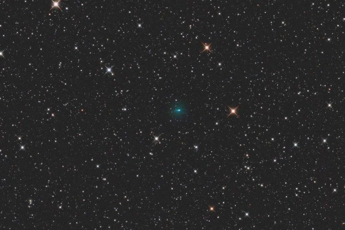 Novas imagens do cometa 3I/ATLAS, capturadas em 7 de setembro  -  (crédito: Reprodução/Michael Jäger e Gerald Rhemann )