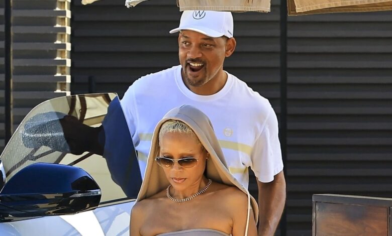 Will Smith & Jada Pinkett Smith Grab Lunch In Rarely Photographed Outing Together