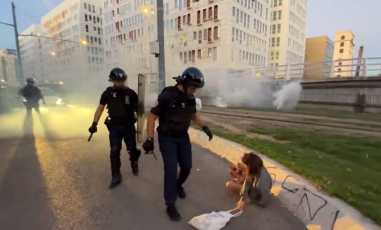 La femme filmée en train d’être violentée par des policiers à Marseille, en marge de la mobilisation du 18 septembre, a porté plainte