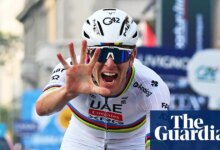 Tadej Pogacar caps stunning season with fifth straight Il Lombardia triumph