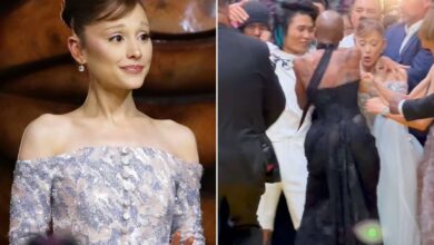 Ariana Grande Charged by Fan in Singapore in Scary Red Carpet Moment